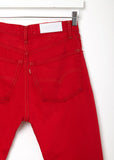 Levi's High Rise Red Jean