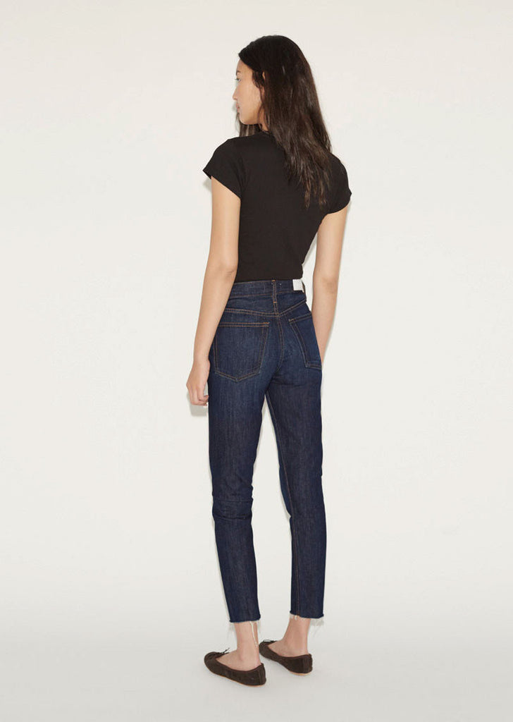 High Rise Ankle Crop Jean