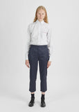 Straight-Leg Cotton Trouser