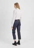 Straight-Leg Cotton Trouser