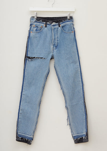 【AMOMENTO】23ss GARCONNE DENIM PANTS Recycled Cotton Denim — Black – La Garçonne