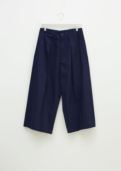 【MODERNIF】Loha one-tuck wide pants Front Tuck Wide Leg Pants by Y's- La Garçonne