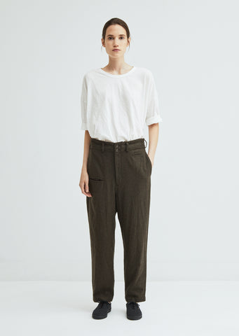 Wool Blend Workwear Pant