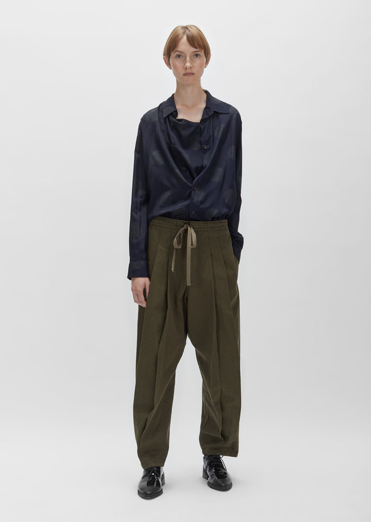 Front Tuck Drawstring Pant