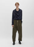 Front Tuck Drawstring Pant