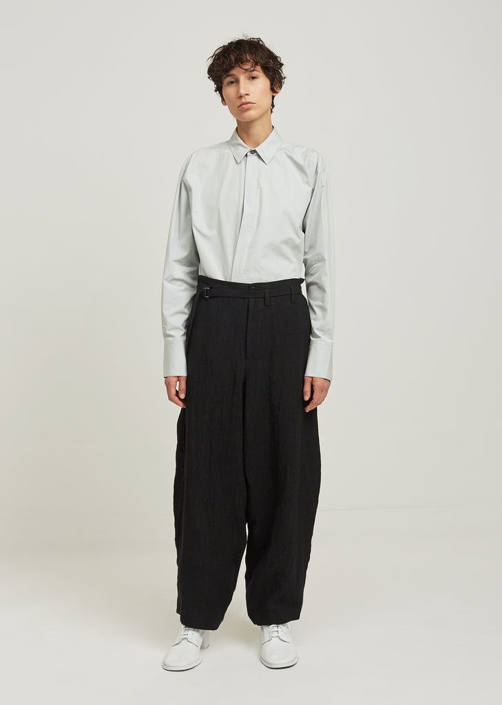 Sulfurated Belted Linen Pant