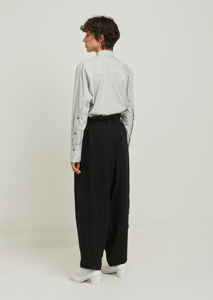 Sulfurated Belted Linen Pant