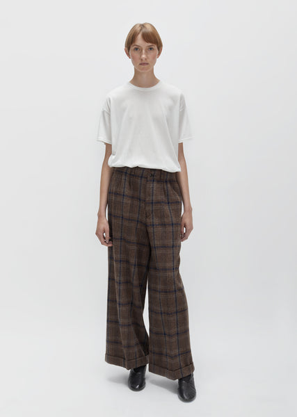 Glen Check Pants by Zucca- La Garçonne