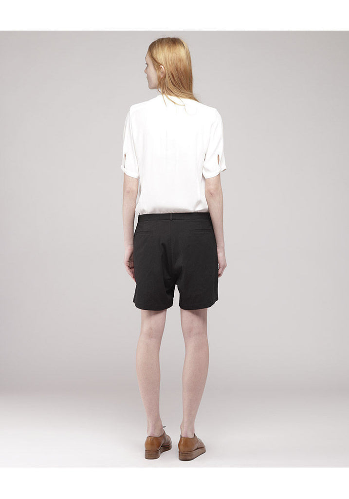 Pintuck Insert Collar Shirt