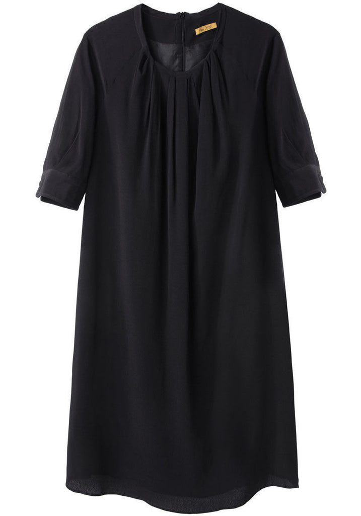 Pleated Neck Dress