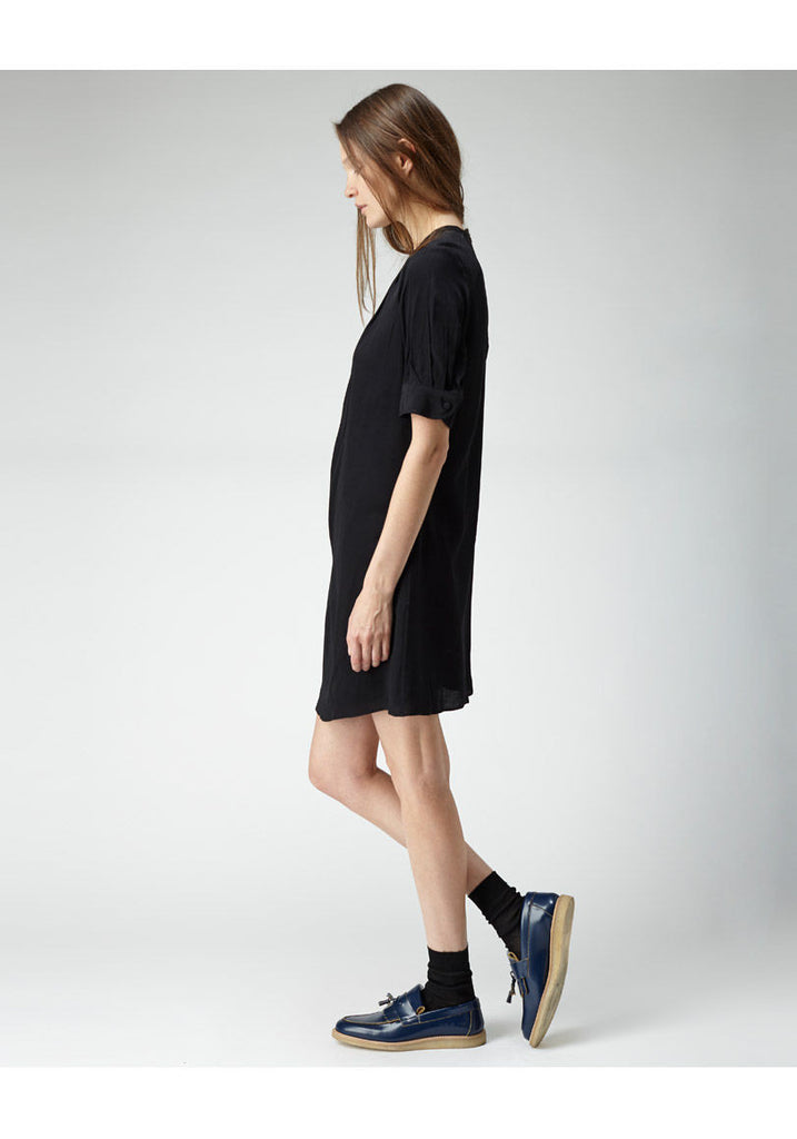 Pleated Neck Dress