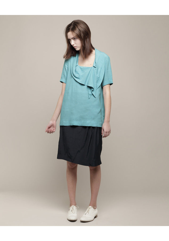 Portrait Neckline Blouse