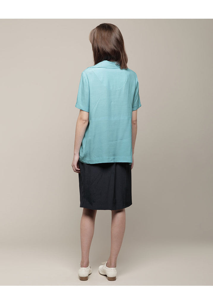 Portrait Neckline Blouse