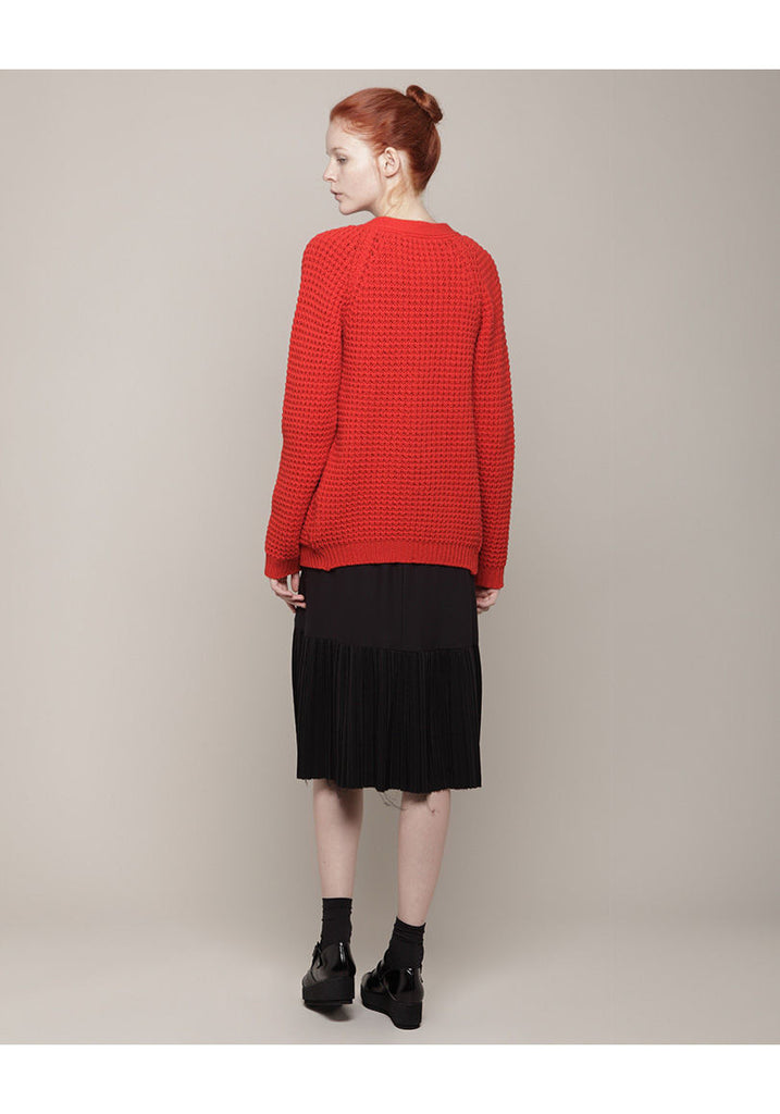 Waffle Knit Cardigan