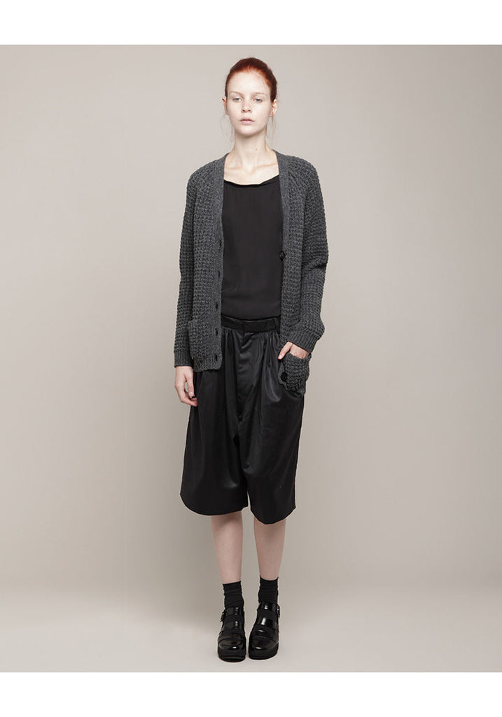 Waffle Knit Cardigan