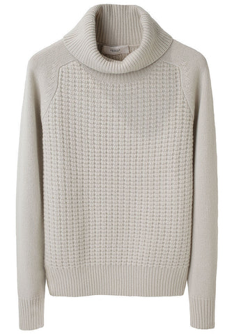 Waffle Knit Turtleneck