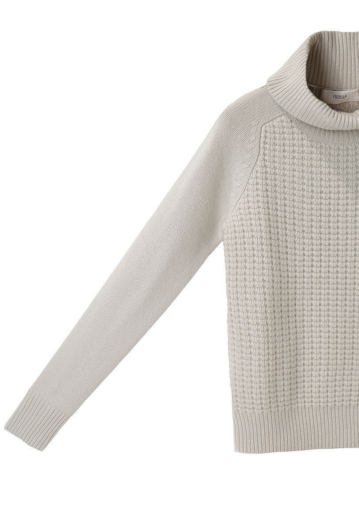 Waffle Knit Turtleneck