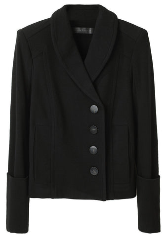 Crepe Jacket w/ Zip Detail