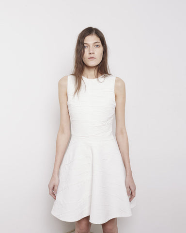 Crinkled Flared Dress