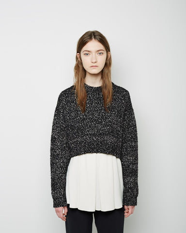 Cropped Marled Knit