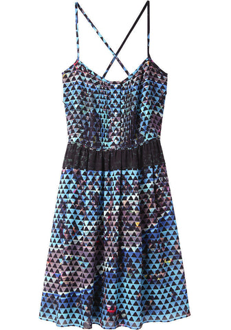 Graphic Print Silk Dress