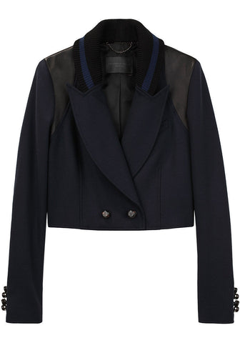 Knit Collar Jacket
