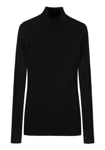 Knit Rib Turtleneck