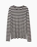 Long Sleeve Striped Tissue Tee