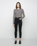 Long Sleeve Striped Tissue Tee