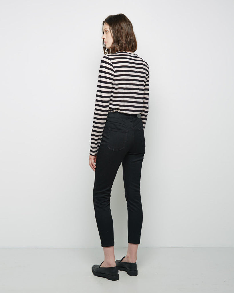 Long Sleeve Striped Tissue Tee