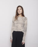 Long Sleeve Striped Tissue Tee