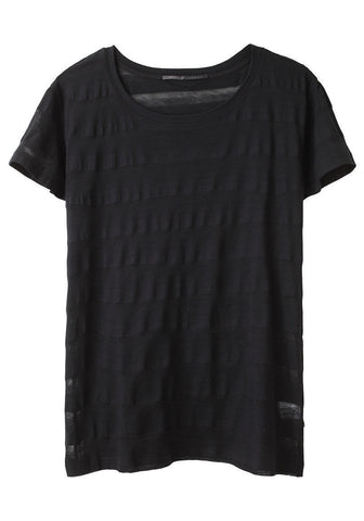 Ombr‚ Stripe Jersey Tee