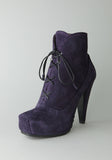 Suede Lace-Up Bootie