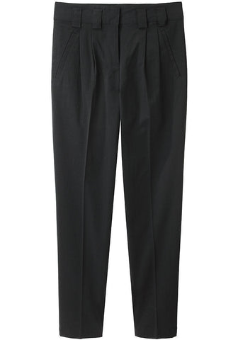 Tapered Pleated Trouser