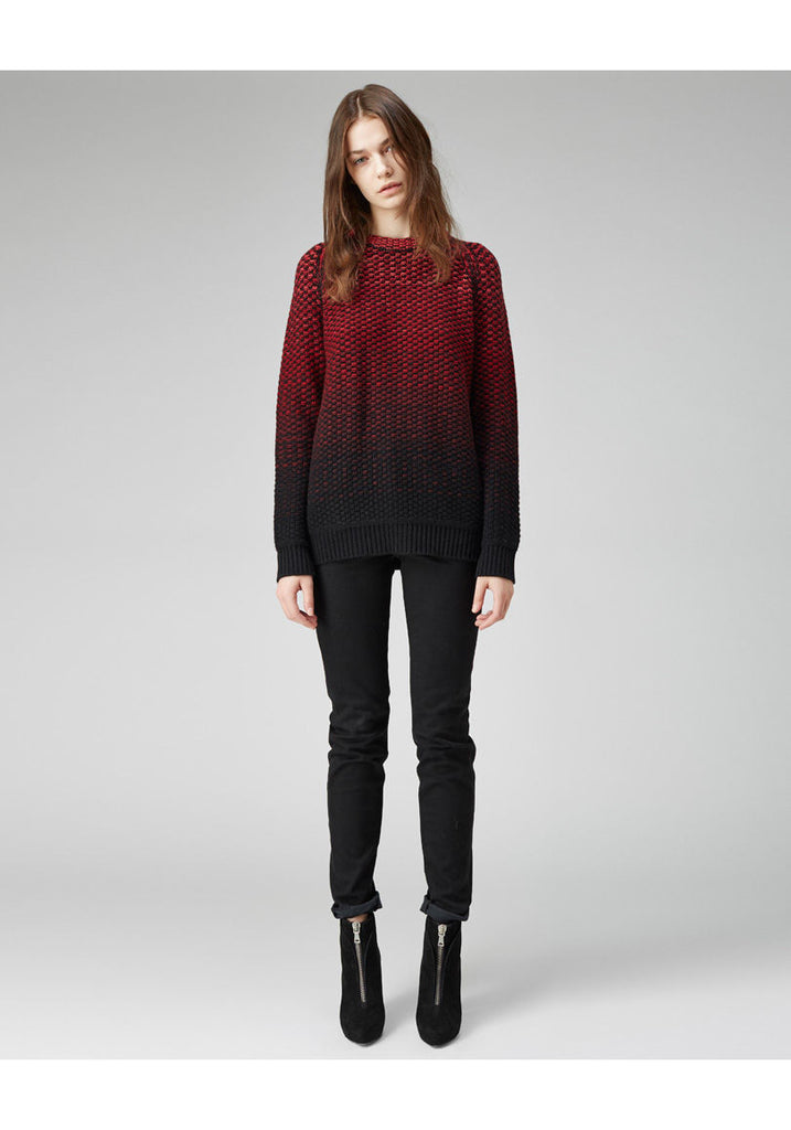Textured Ombre Pullover