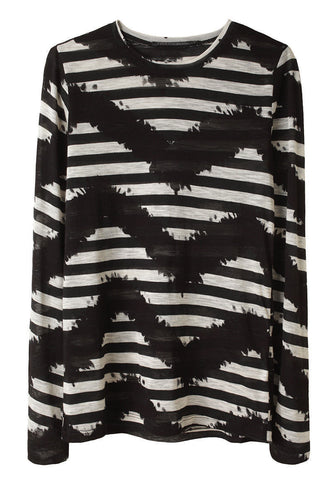 Tie Dye Striped T-Shirt