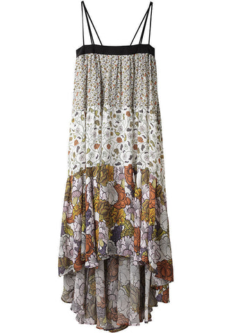 Tiered Printed Georgette Dress