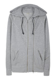 Hoodie with Contrast Zip