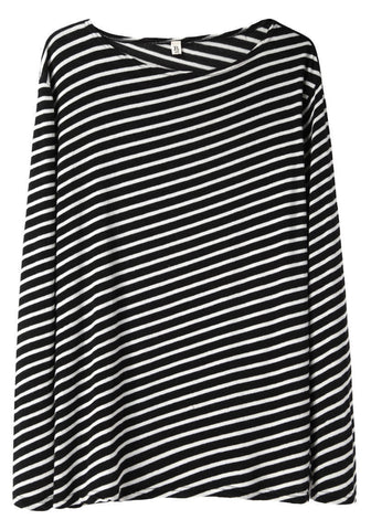 Slant Stripe Longsleeve Tee