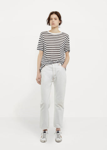 High Rise Straight Crop Jeans