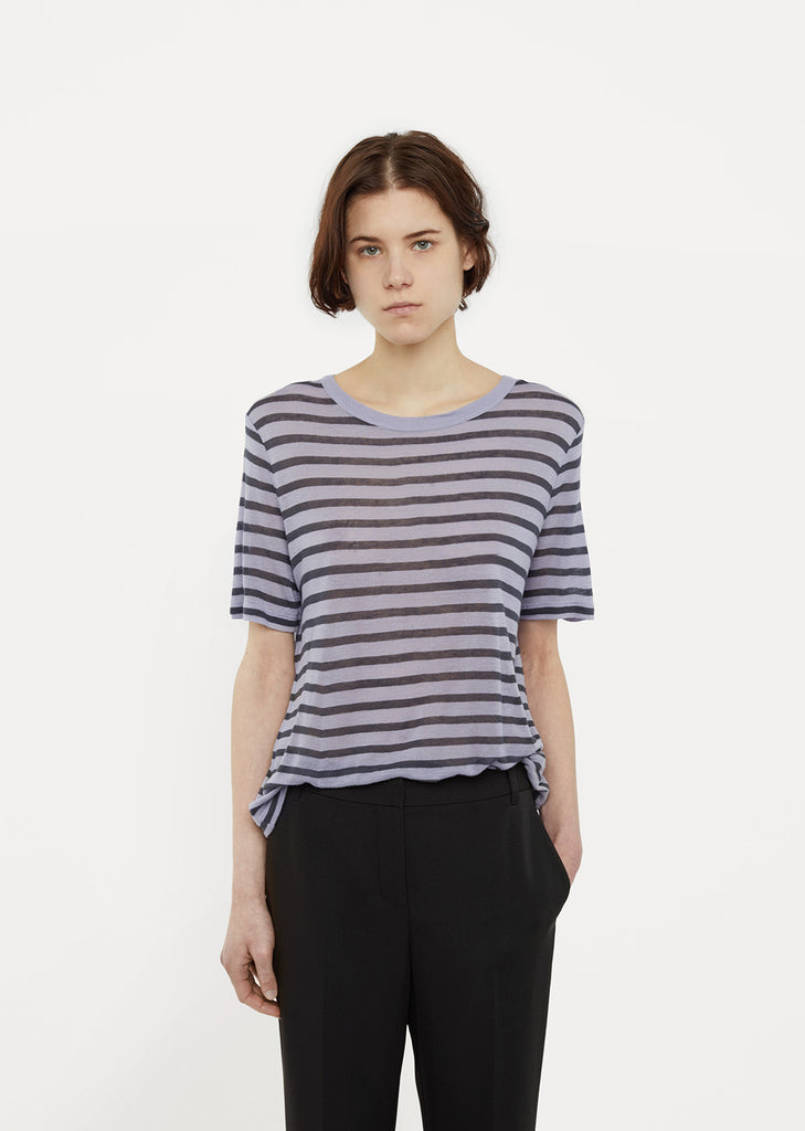Cropped Stripe Tee