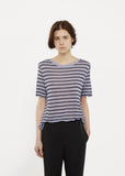 Cropped Stripe Tee