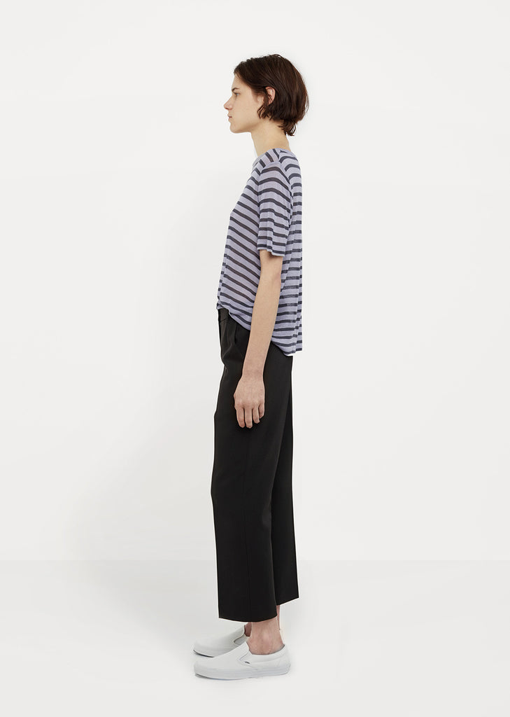 Cropped Stripe Tee