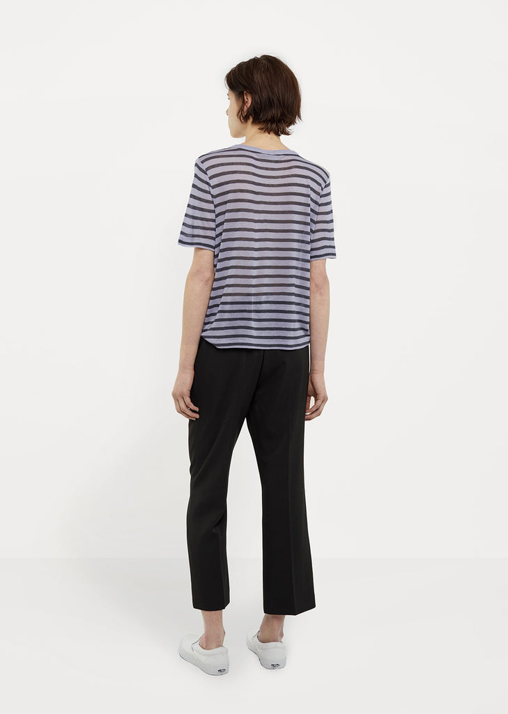 Cropped Stripe Tee