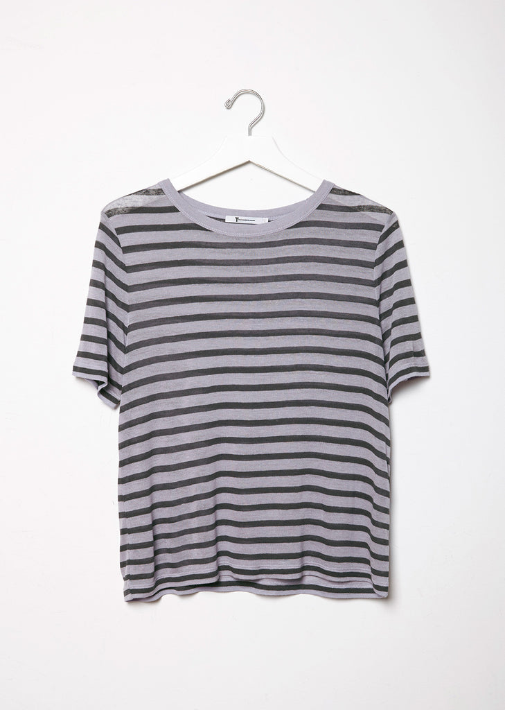 Cropped Stripe Tee