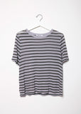 Cropped Stripe Tee