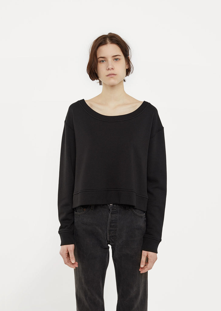 French Terry Cropped Sweatshirt