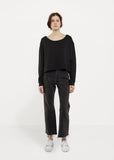 French Terry Cropped Sweatshirt