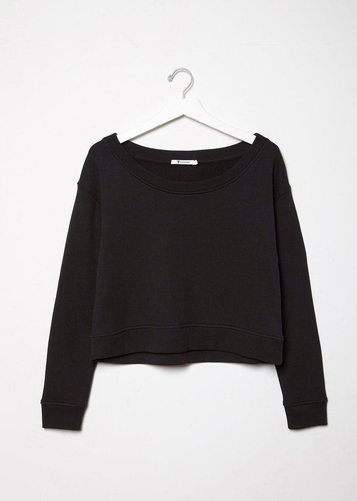 French Terry Cropped Sweatshirt