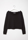 French Terry Cropped Sweatshirt